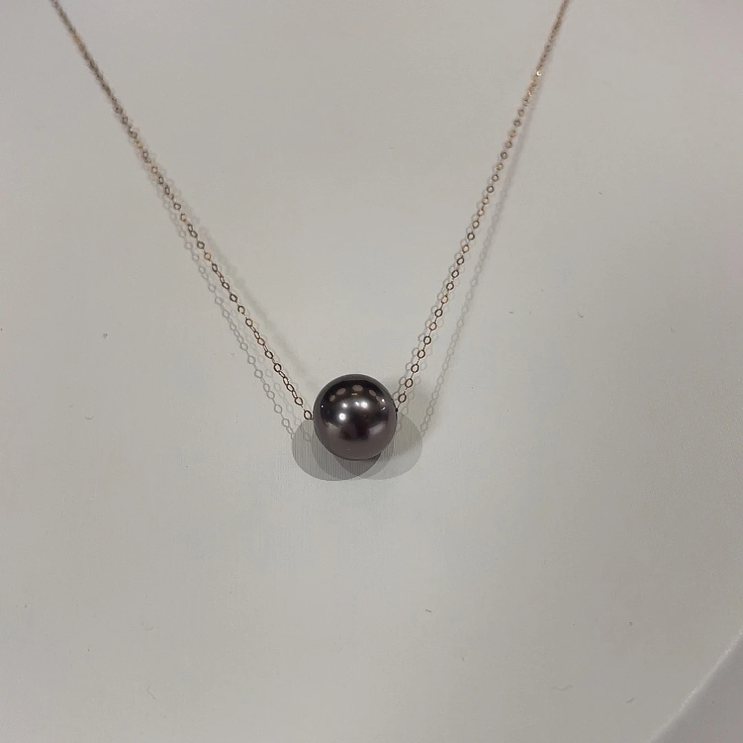 18K金镶嵌海水珍珠颈饰