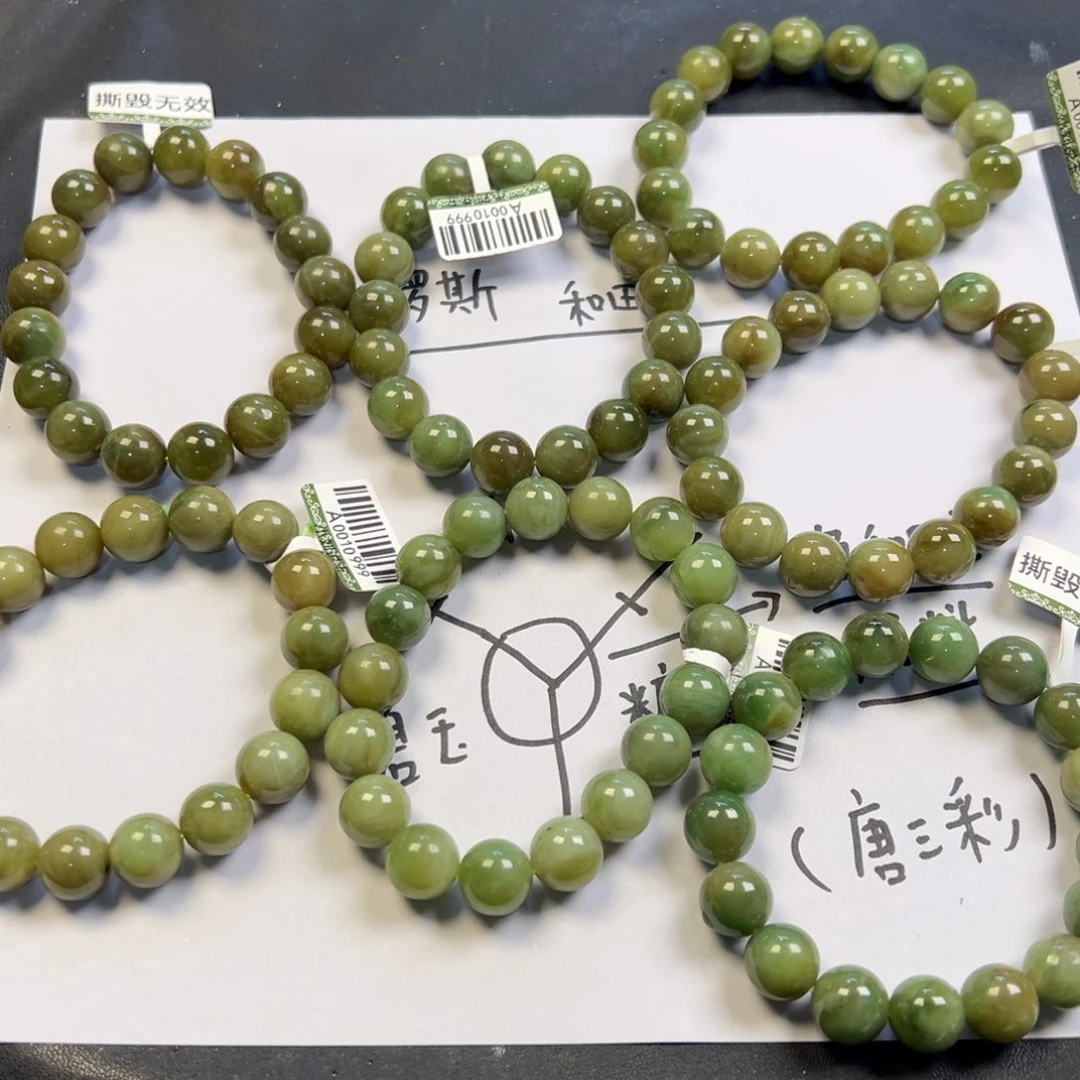 颈饰未镶嵌和田玉多样性拍一发一俄罗斯碧玉唐三彩卡12微微瑕疵