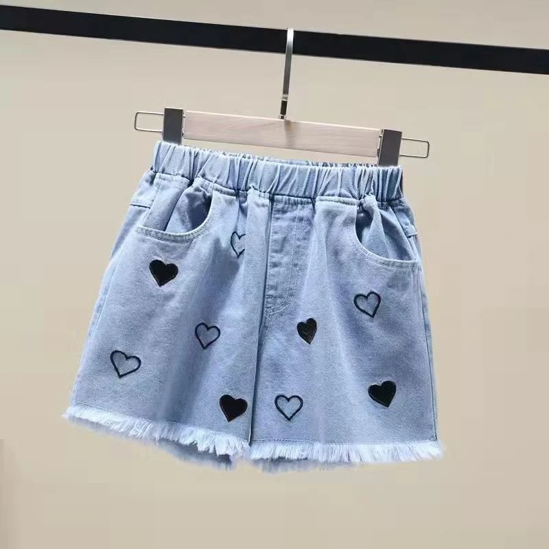 女童牛仔短裤夏季薄款中大儿童宽松韩版热裤小女孩外穿女童短裤