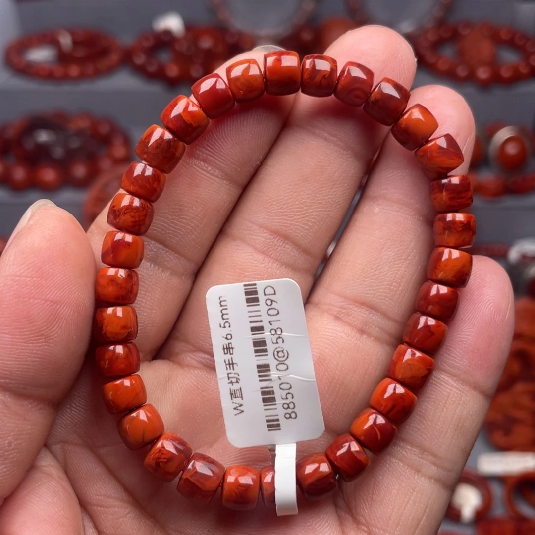 未镶嵌南红玛瑙珠宝奇石单圈6