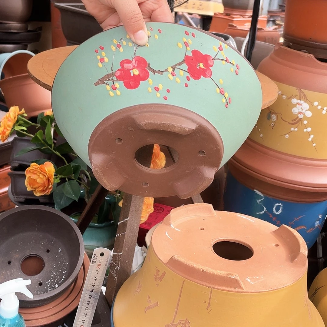 绿斗盆点菜小号花盆紫砂花盆