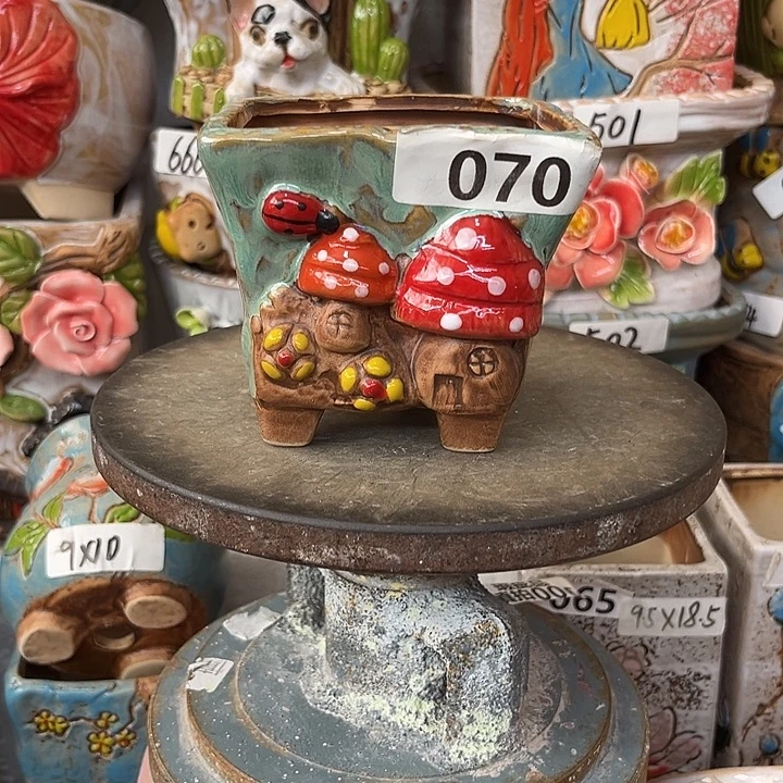 粗陶材质多肉花盆