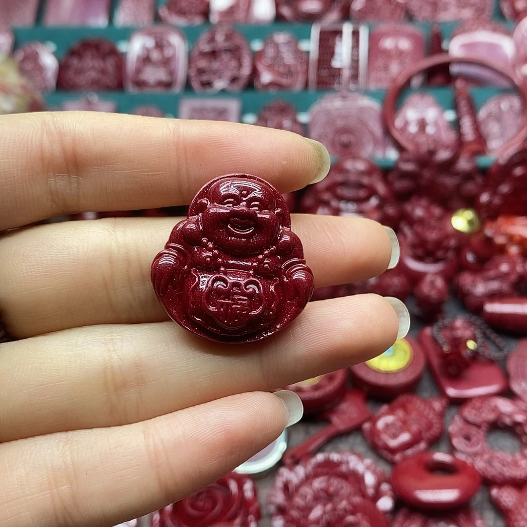 天然辰砂朱砂吊坠