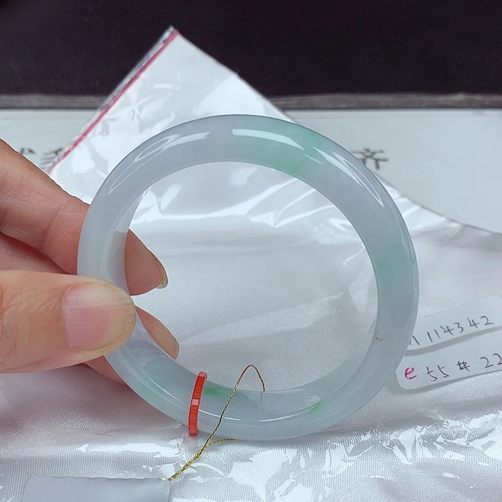 翡翠未镶嵌手镯55圈4342