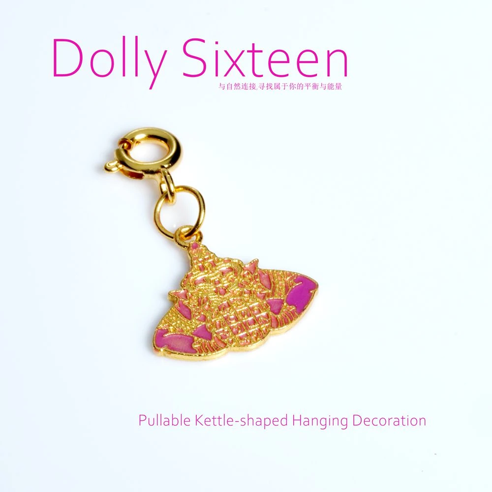 925银银制品 定制版滴油工艺银饰拉胡小挂件（多样性发一）