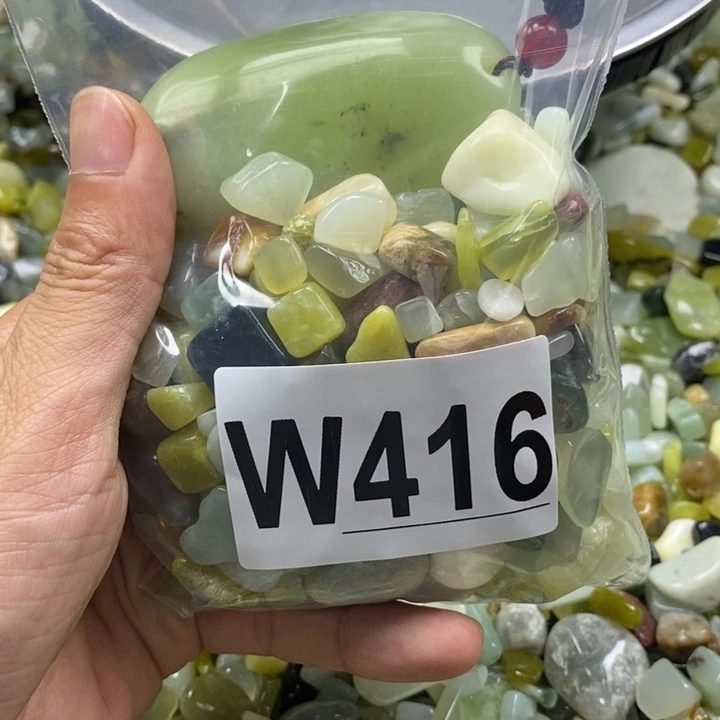 未镶嵌蛇纹石玉鱼缸石