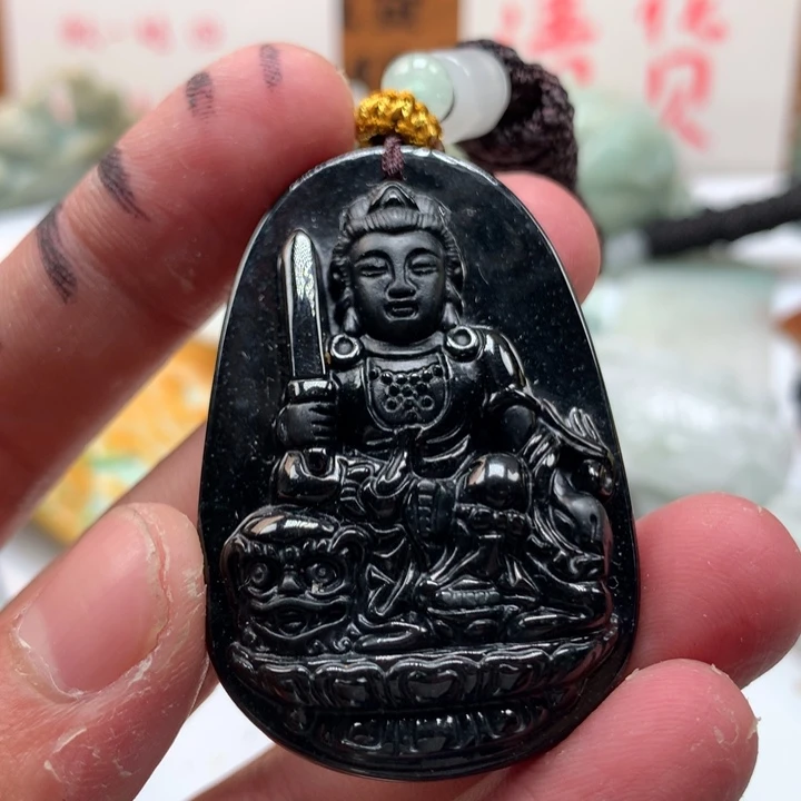 翡翠未镶嵌颈饰保真天然a货翡翠