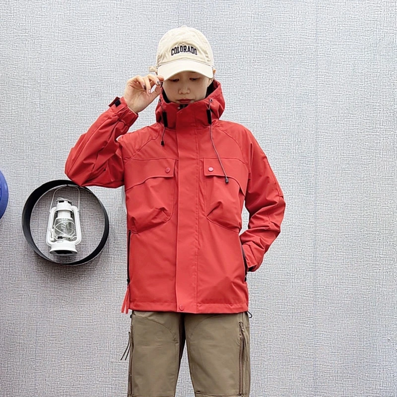 男女同款-6色可选工装夹克潮牌宽松连帽休闲户外冲锋衣2025春季款