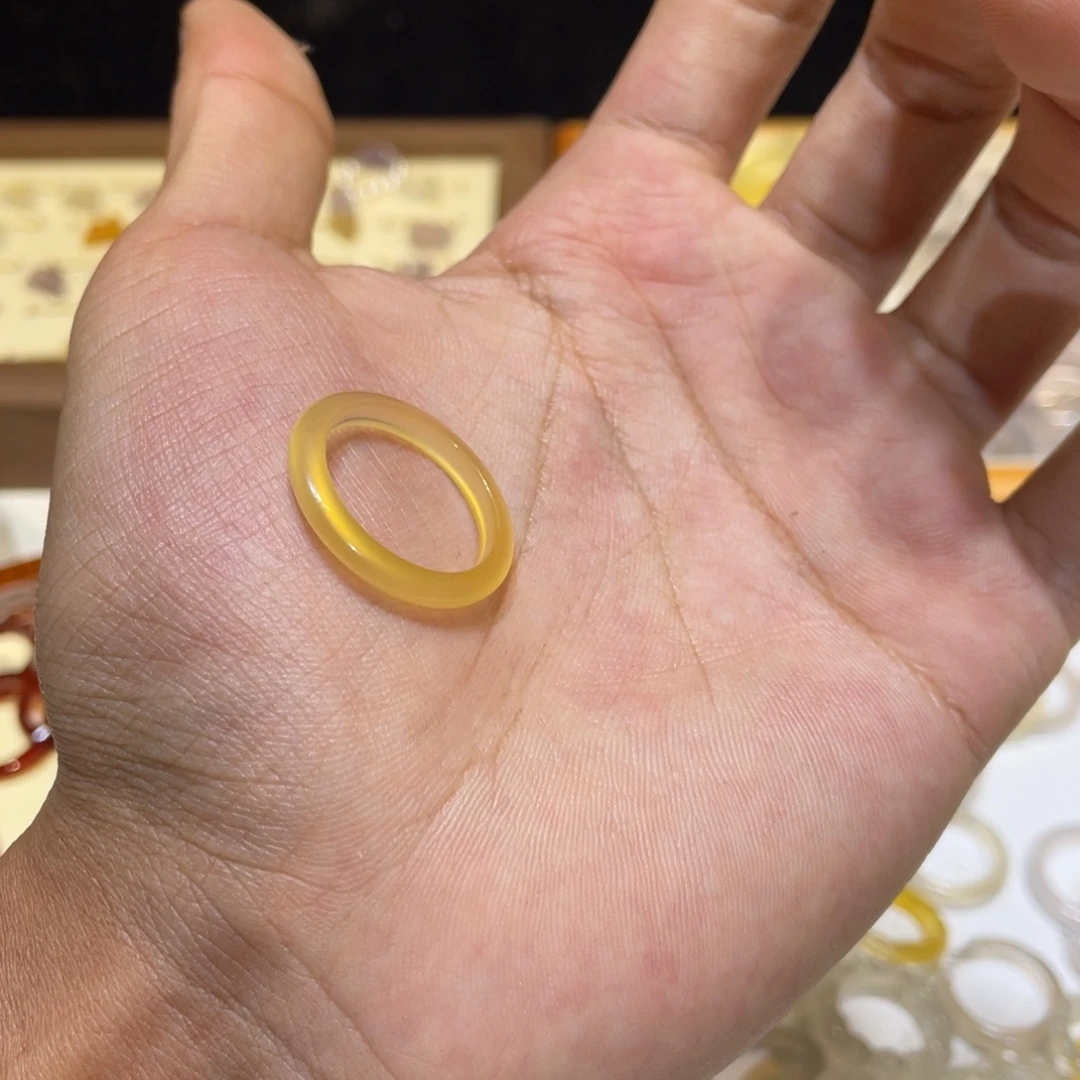 玛瑙/玉髓未镶嵌戒指253号港19