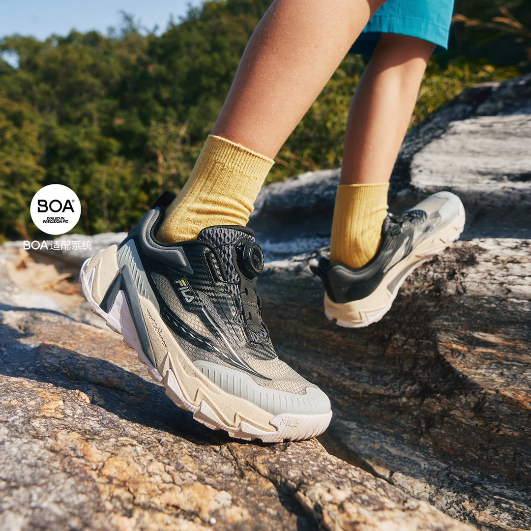 FILA斐乐儿童【灵豹3】夏季大童舒适百搭运动鞋网面K15B522501F