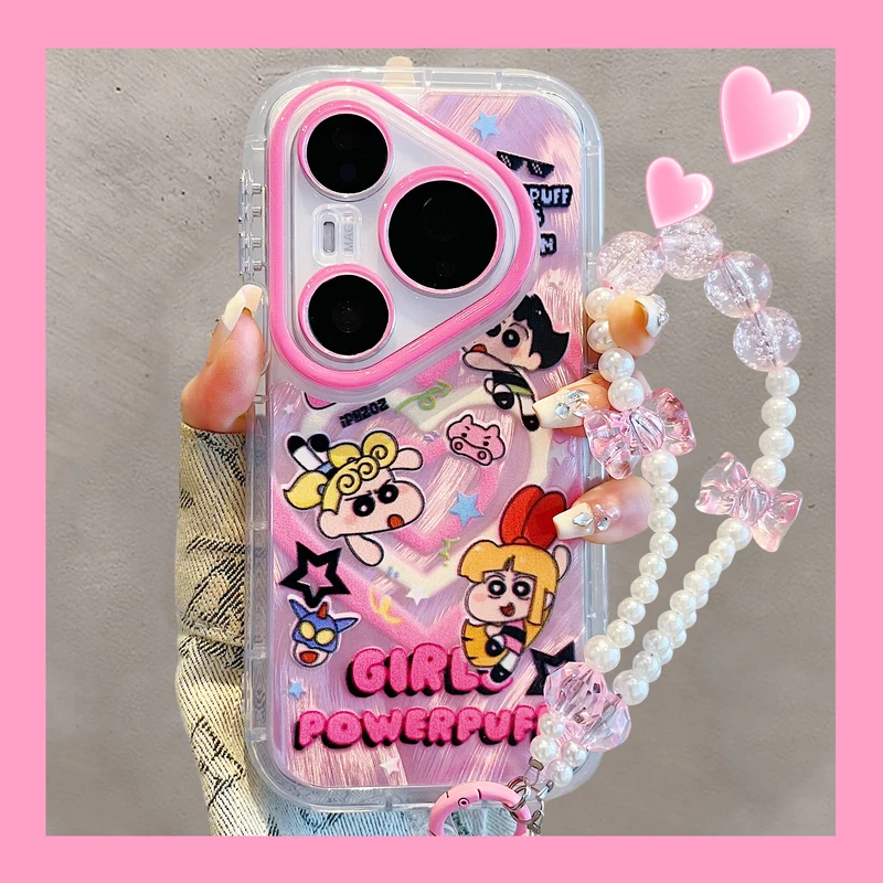 适用华为pura70pro+手机壳pura80Ultra卡通飞天小女警mate70pro