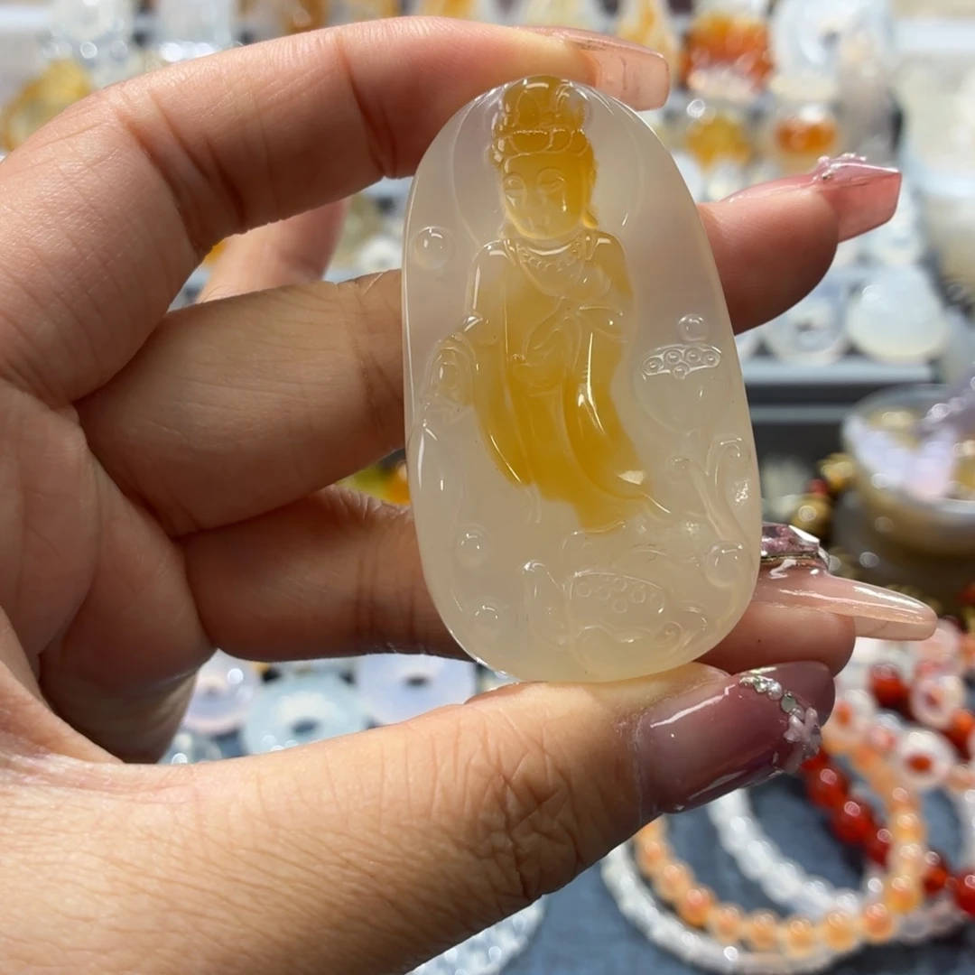 玛瑙/玉髓未镶嵌吊坠(不含链)