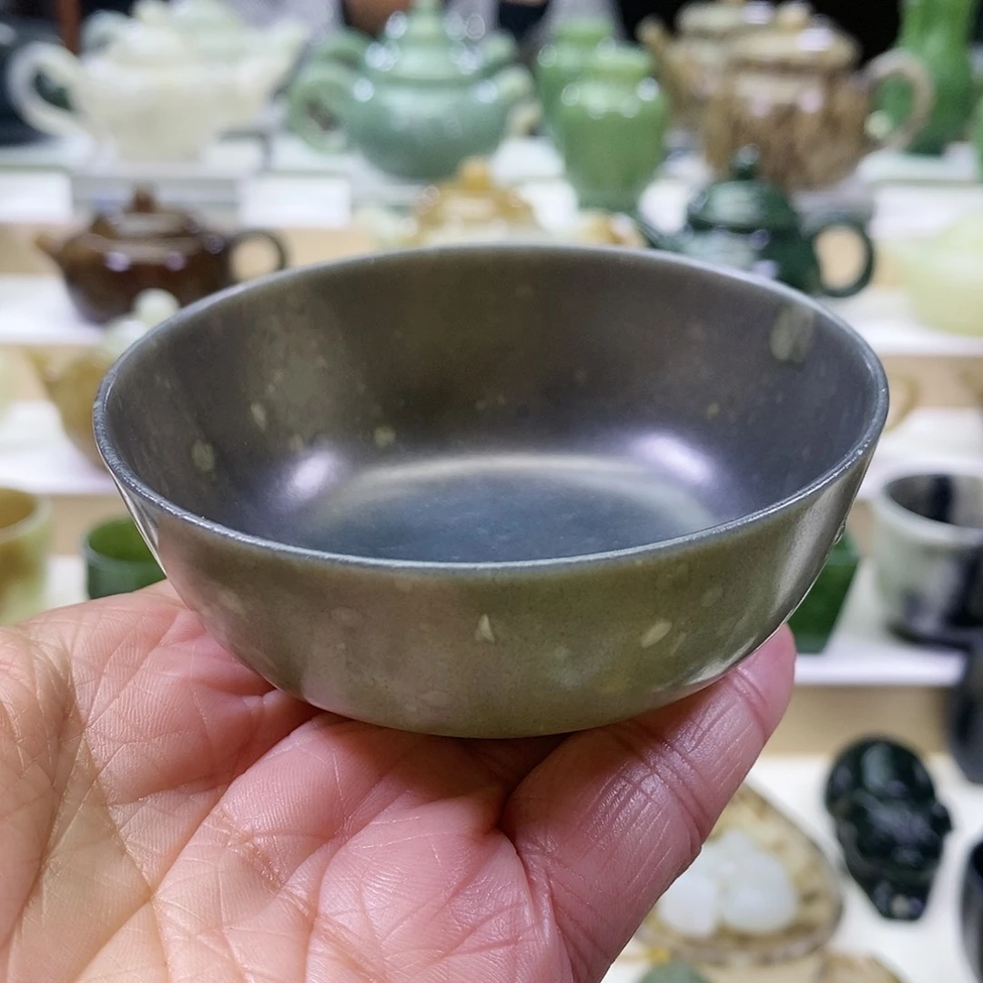 和田玉茶碗未镶嵌120ml