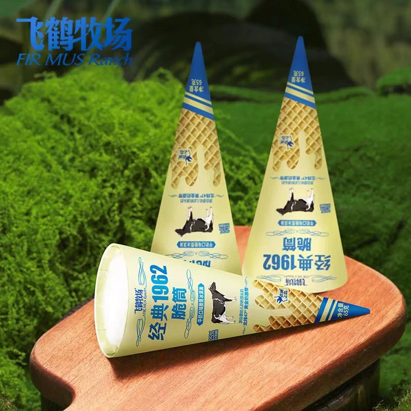 飞鹤牧场经典牛乳脆筒雪糕