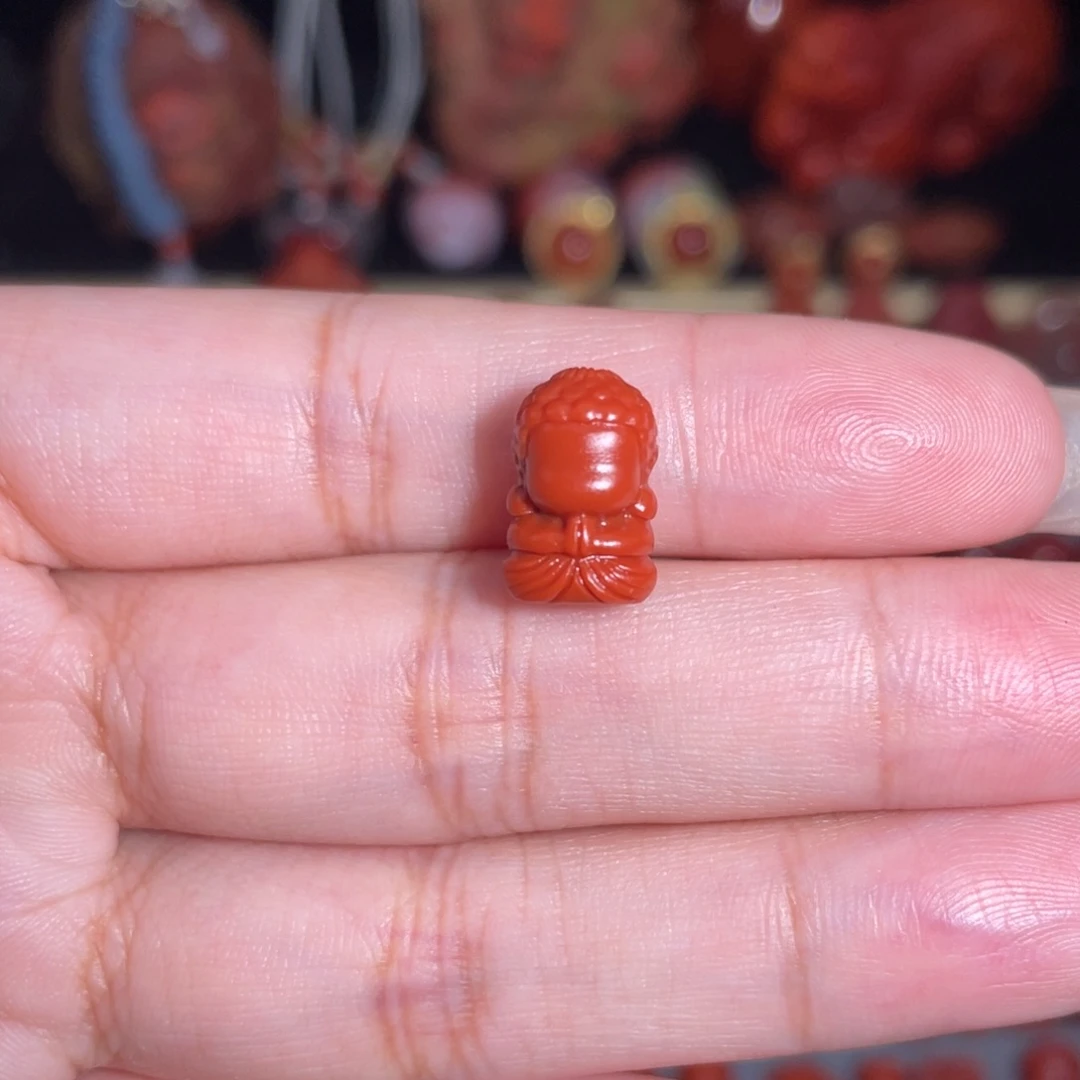 南红玛瑙未镶嵌无相佛8.3mm