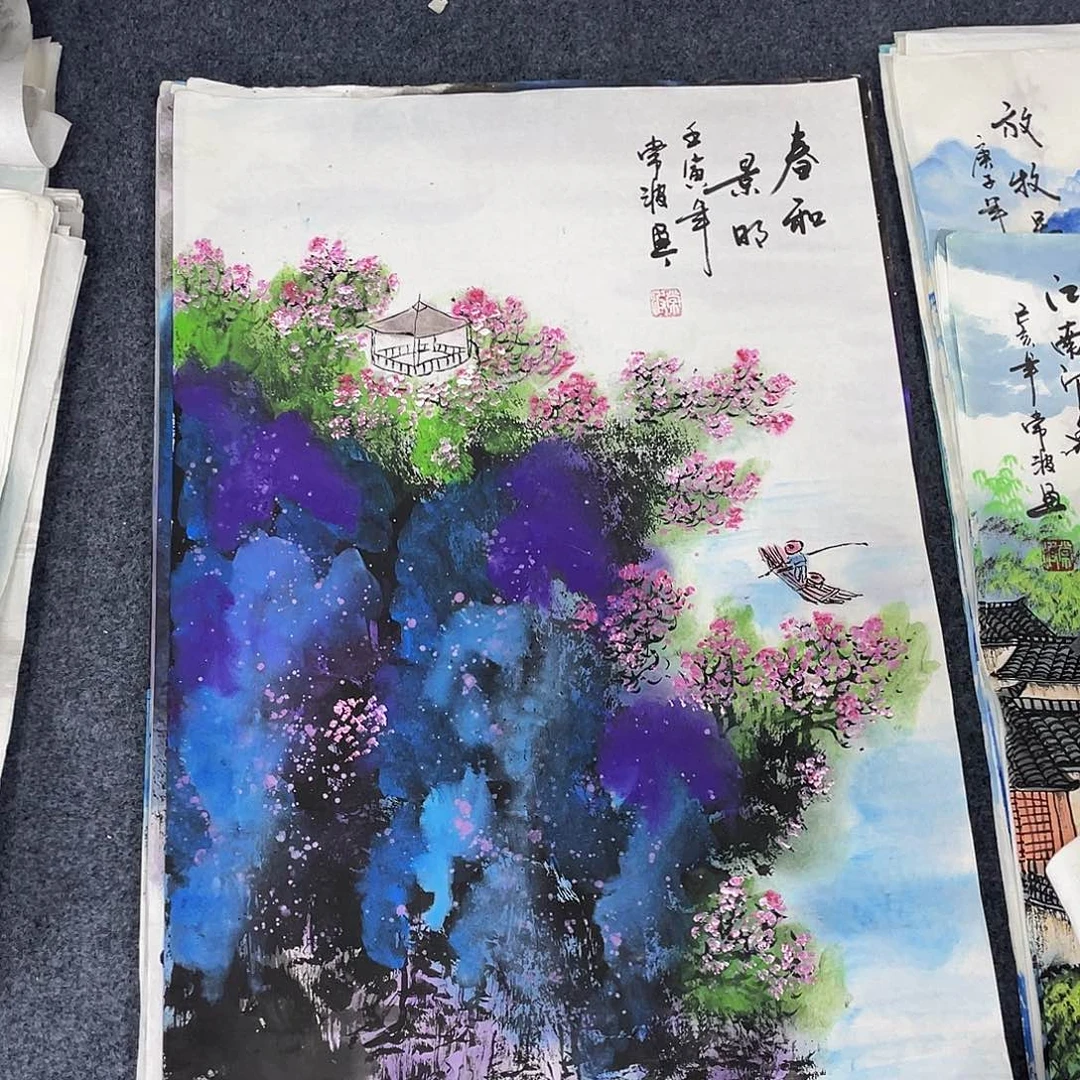 国画作品小姐姐放漏…