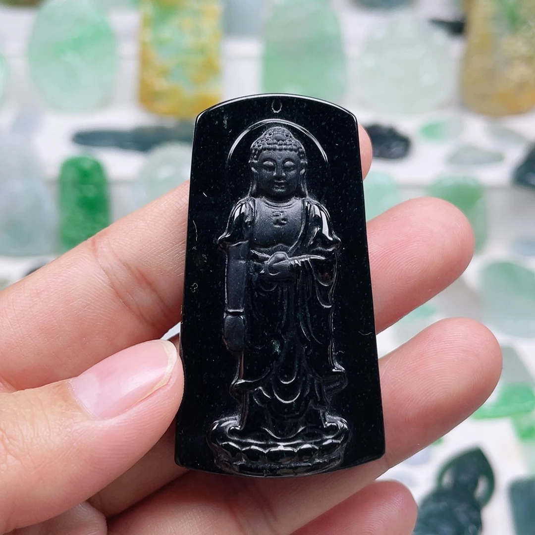 翡翠颈饰未镶嵌阿弥陀佛