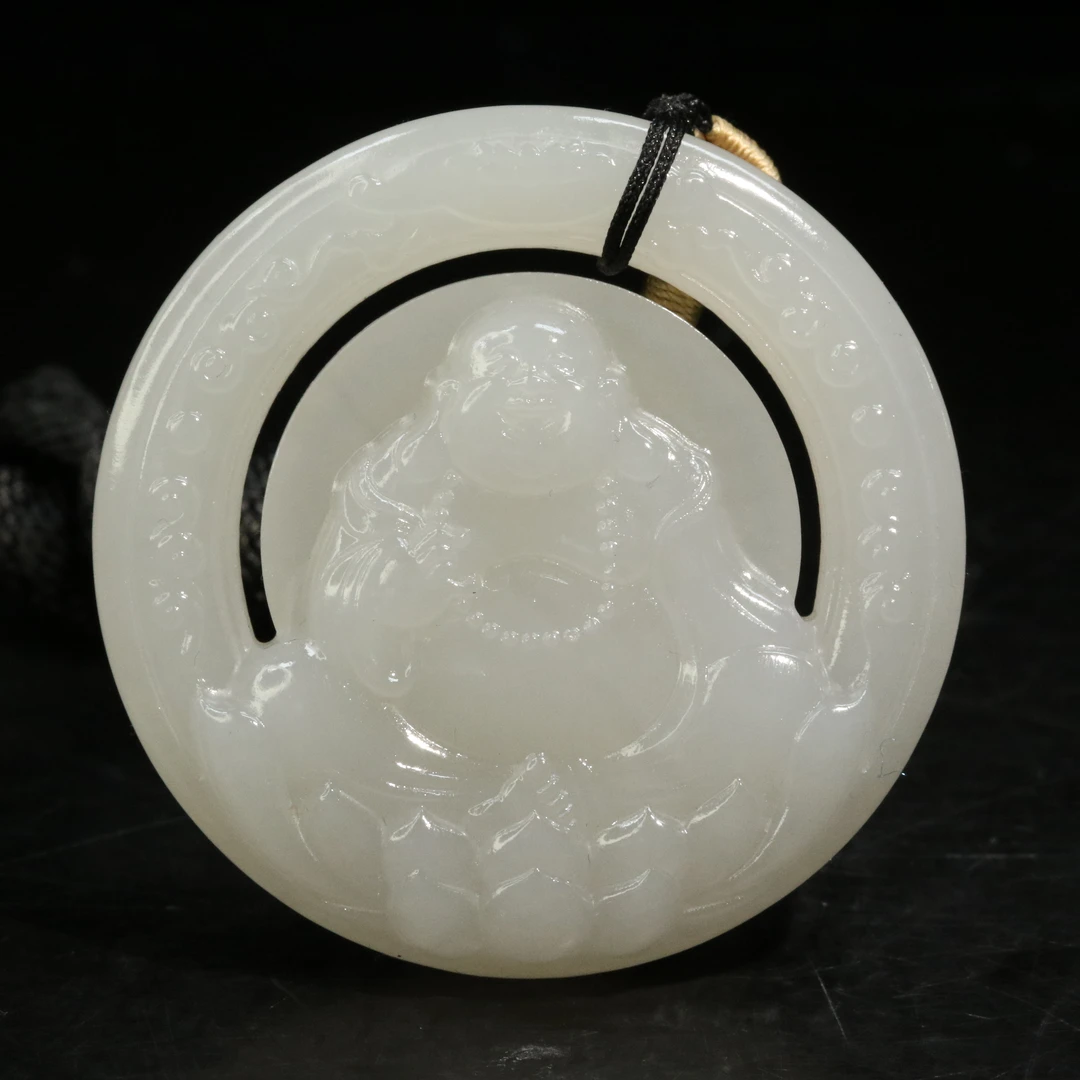 39和田玉烟紫佛吊坠/800767/上海嘉禾拍卖