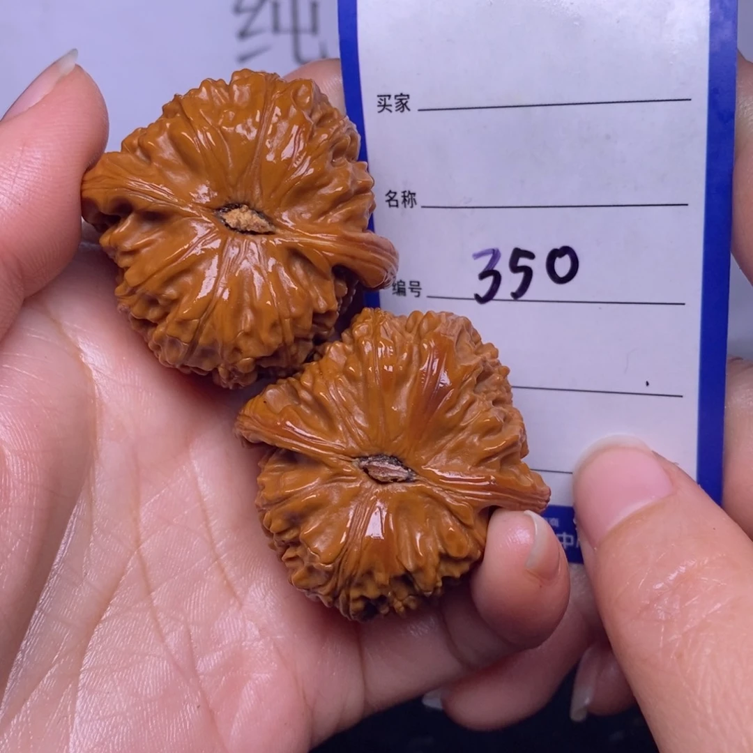 文玩核桃把件350/41白狮子返油