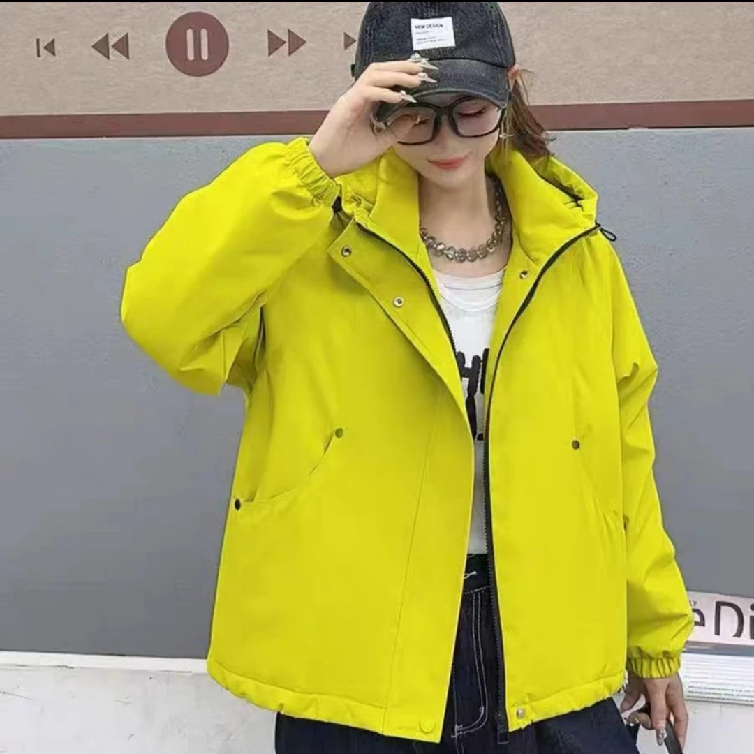 6秋冬连帽冲锋衣短款外套