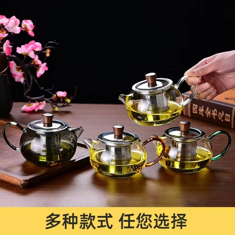 西施壶泡茶壶家用茶具自拍图350毫升加厚高硼硅耐热玻璃耐冷耐热