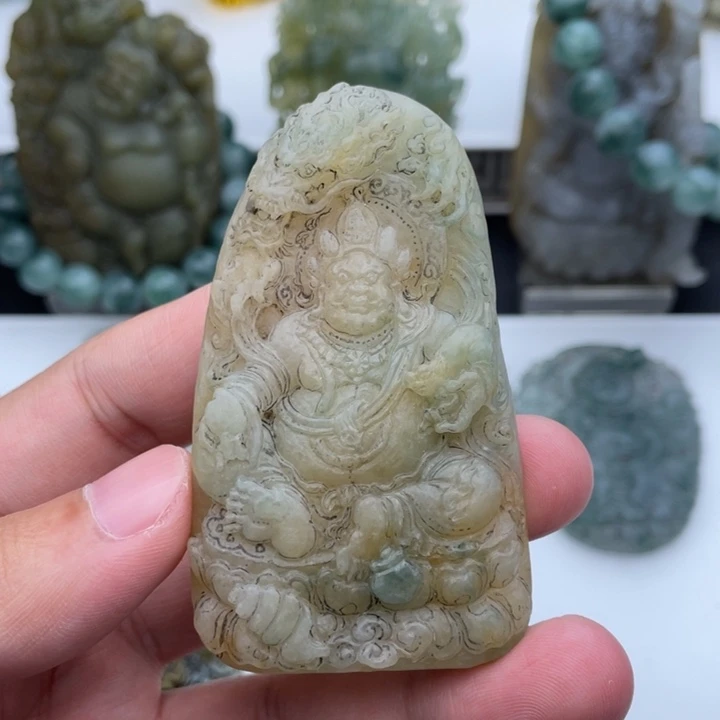 未镶嵌定制翡翠黄财神