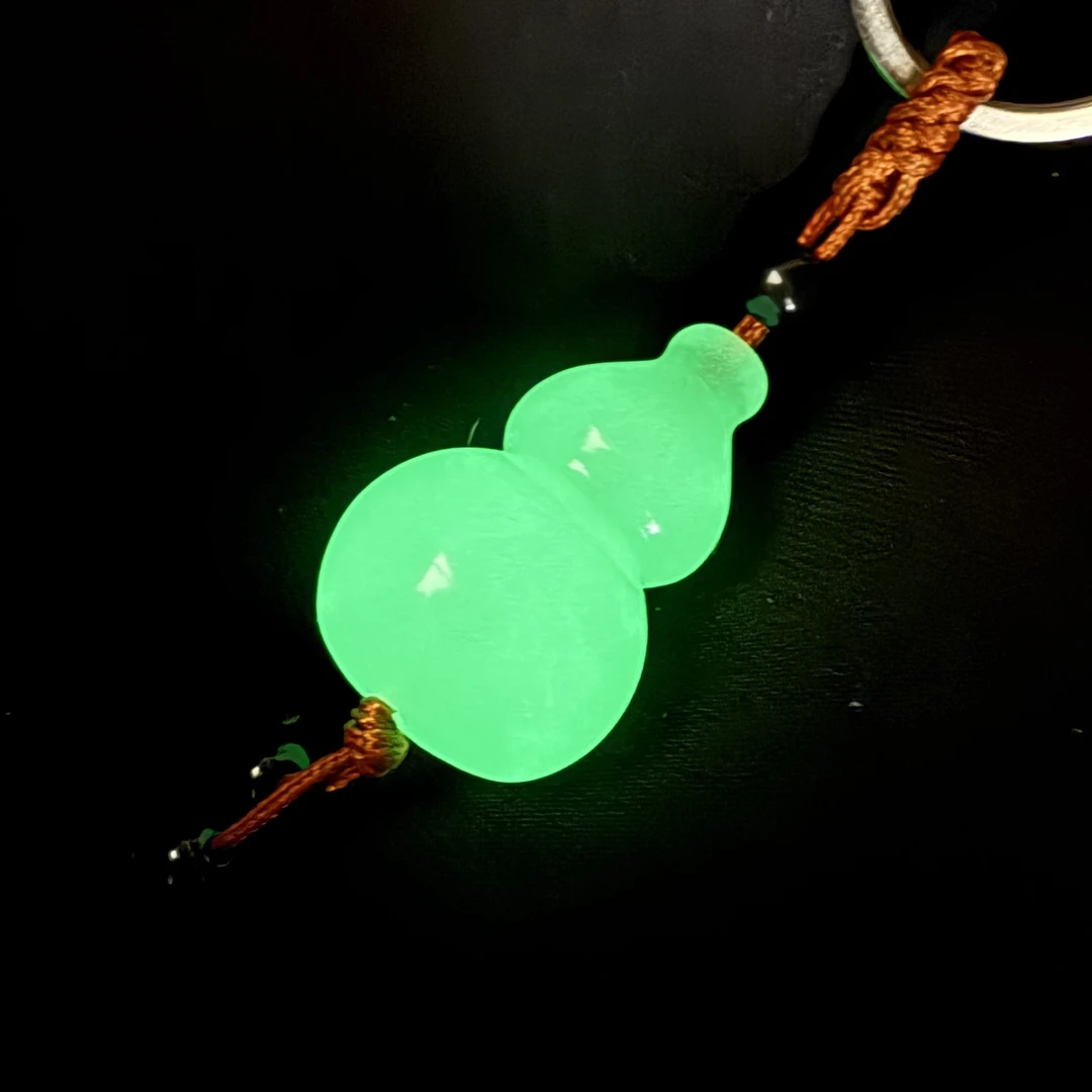 【泓钰珠宝】夜光石葫芦形状钥匙扣 244