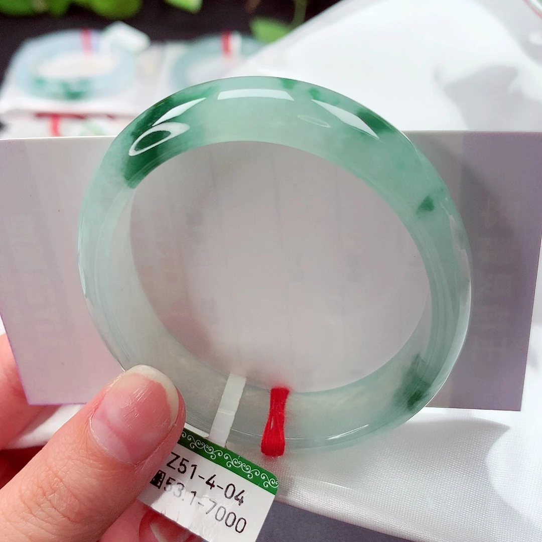 翡翠未镶嵌手镯缅甸天然a货翡翠手镯