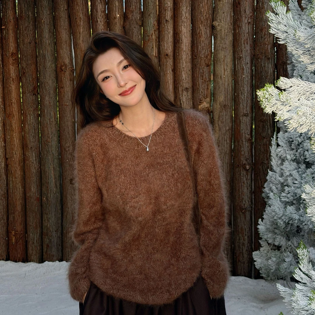 Moprobably李予诺「多彩」"100%绵羊毛"极简风百搭套头毛衫L5476030