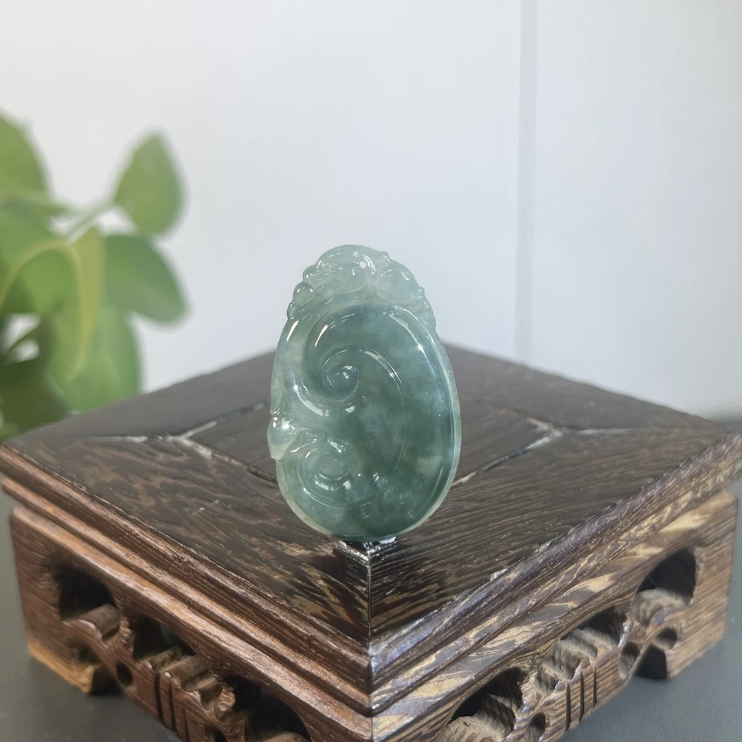 JSB02-32 天然缅甸A货翡翠 如意