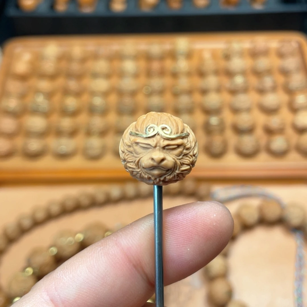 猴头核桃手串猴头核桃镶嵌大圣