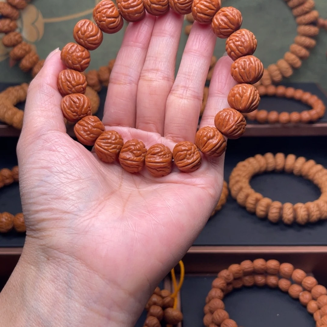 桃核手串14红魔爆肚