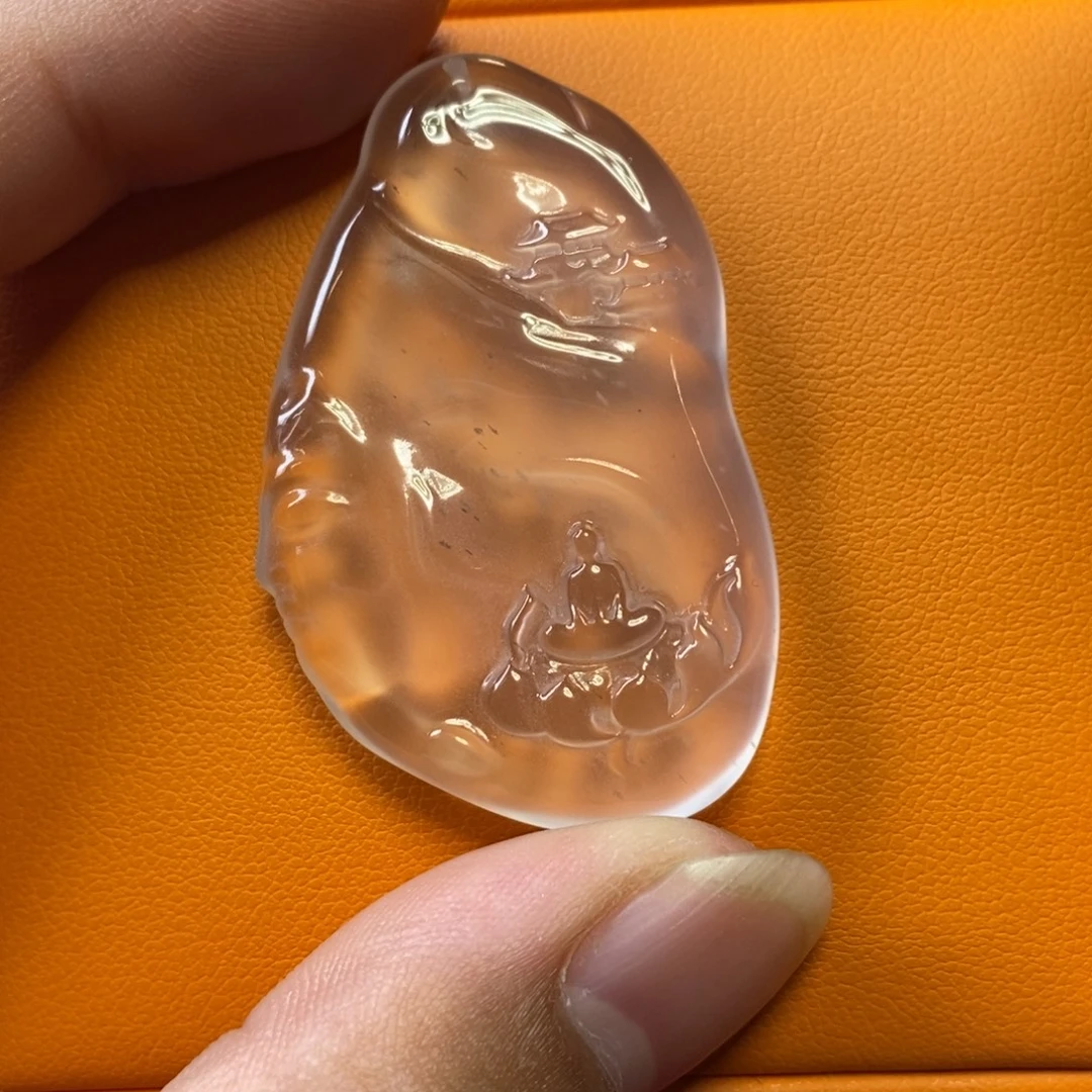 石英质玉未镶嵌吊坠