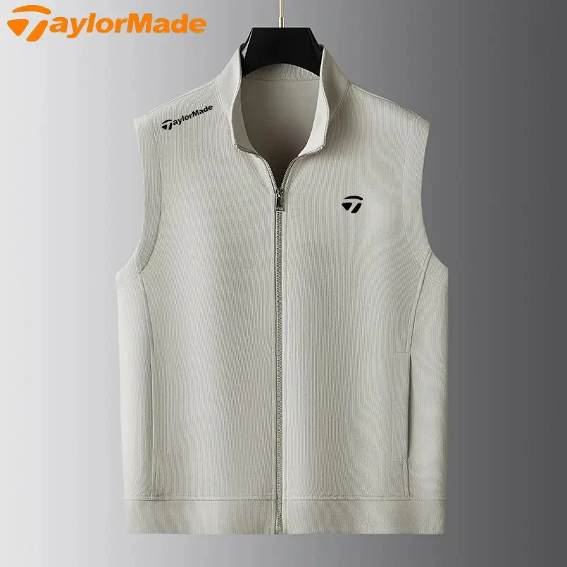 Taylormade泰勒梅男士马甲春秋户外运动高男生衣服拍照必备衣服