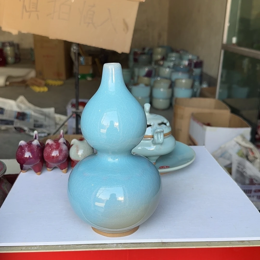 陶摆件郑家钧瓷摆件微瑕