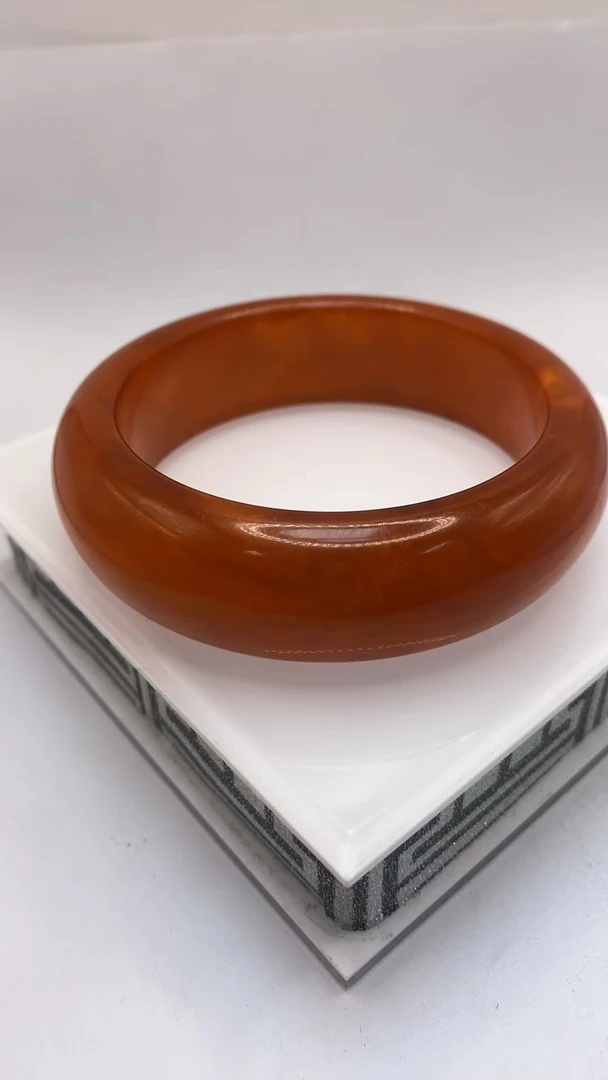 YY洒金柳常规款橘色【恒利】精美时尚大气搭配手镯（多样性发其一）