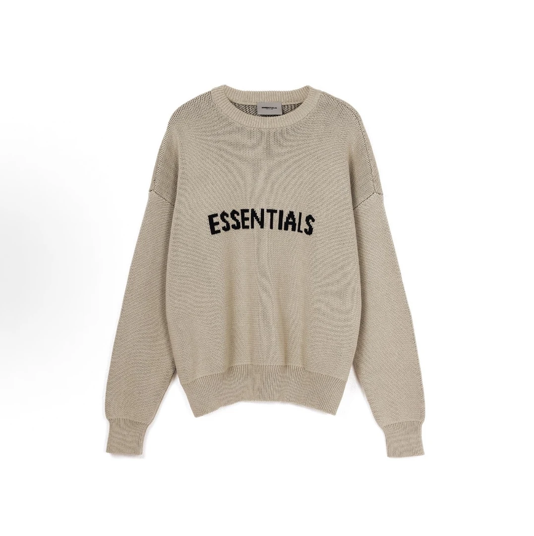 Essentials SS20Graphic Logo字母圆领长袖美式重磅毛衣 男女同款