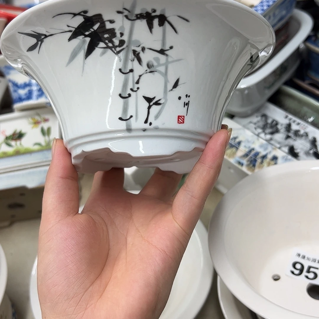 紫砂花盆675号瑕疵17/7cm