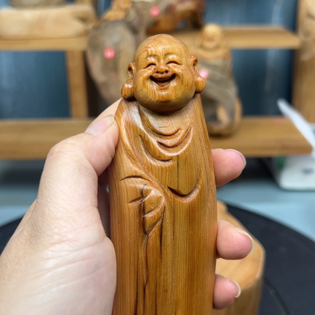 木崖柏木摆件手把件，