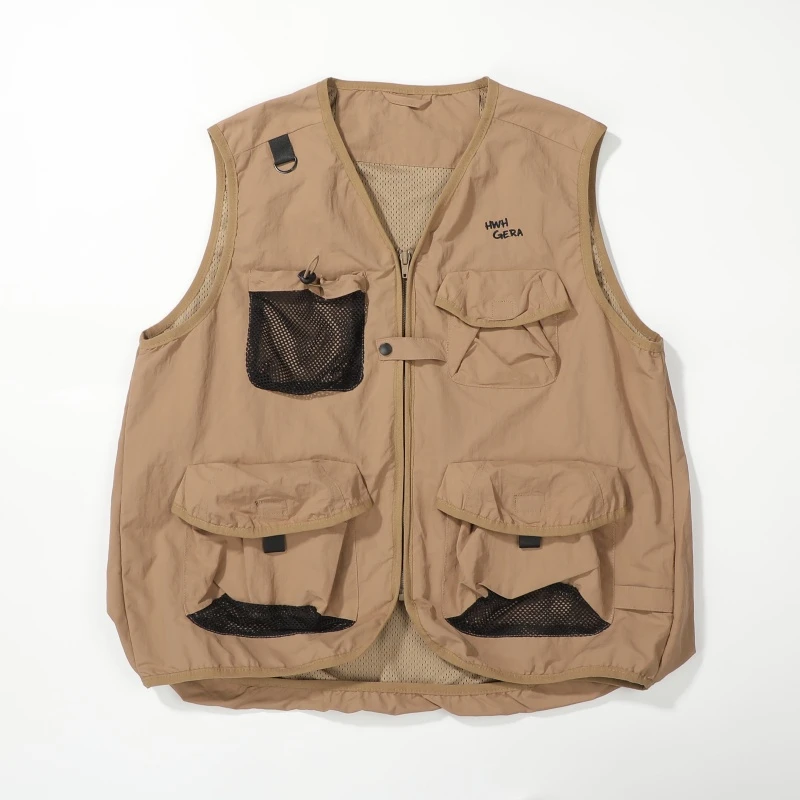 【兜售自由】废土户外山系男女款复古机能轻量多口袋工装马甲C1617