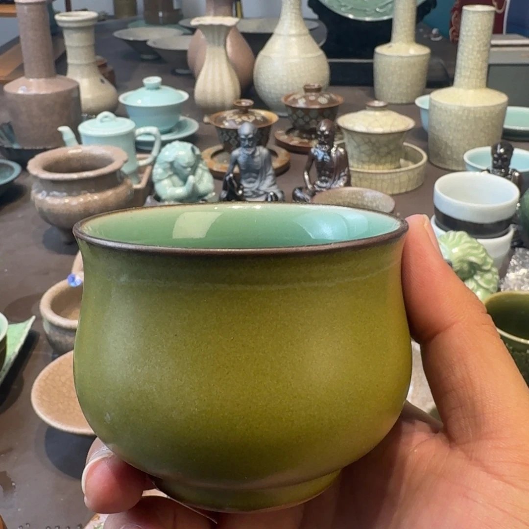 龙泉青瓷茶具微瑕