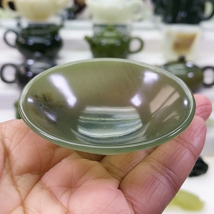 未镶嵌和田玉挂件茶杯40m l