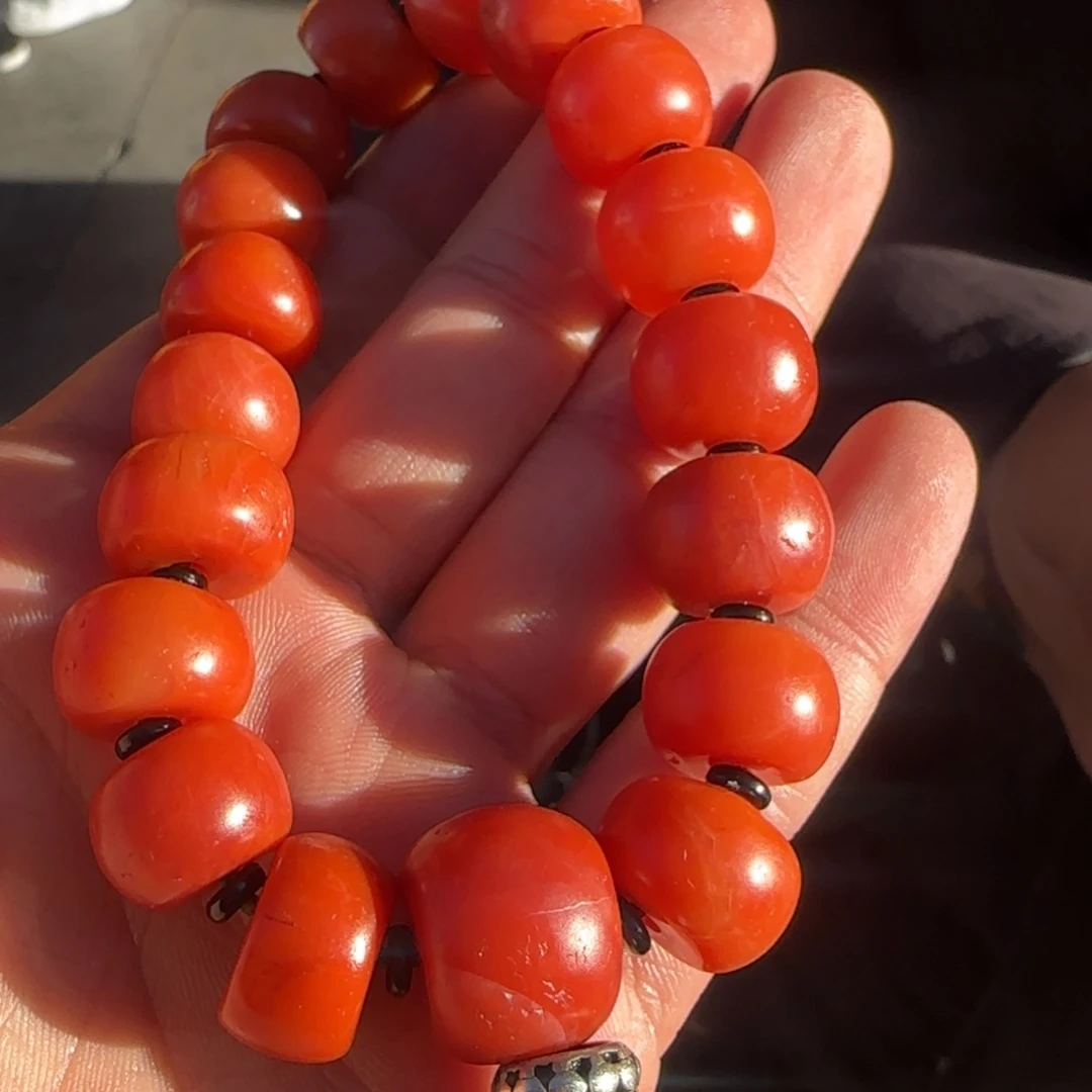 南红玛瑙未镶嵌手链