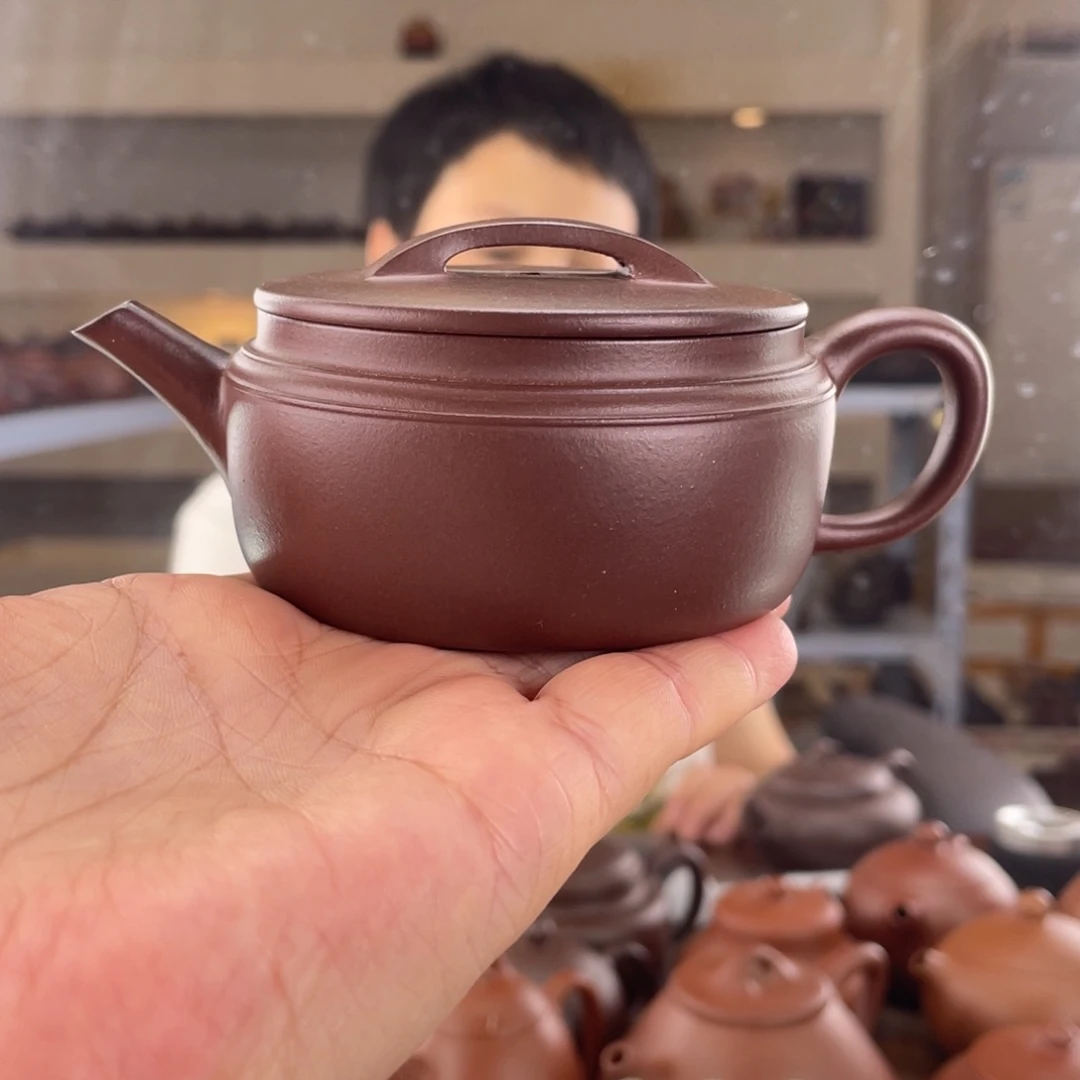茶壶紫砂四号井底槽清汉瓦120cc