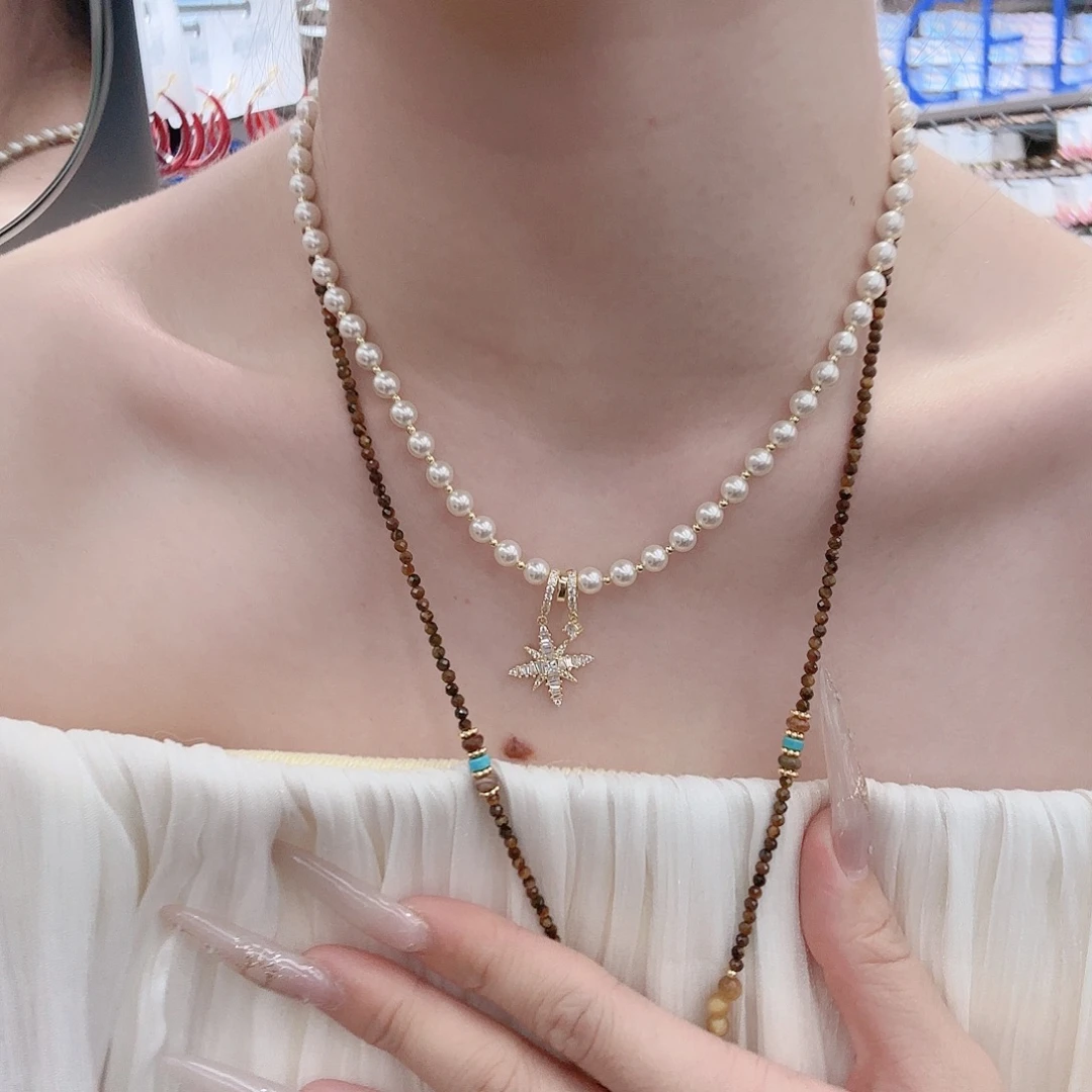 锆石铜合金925银项链