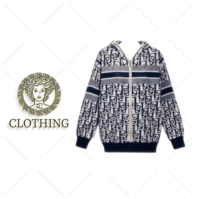 【CLOTHING/原创设计】秋款法式甜美字母提花针织开衫外套HH-45680