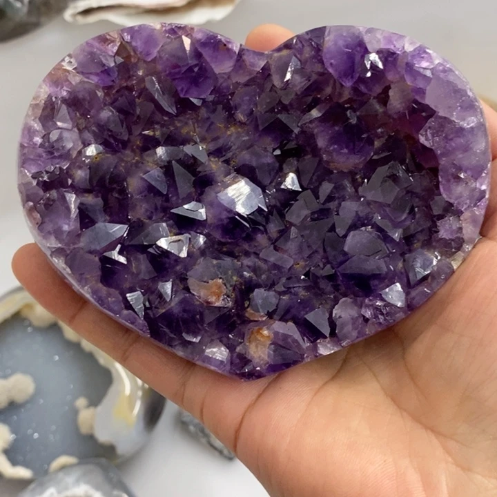 珠宝半成品未镶嵌紫晶