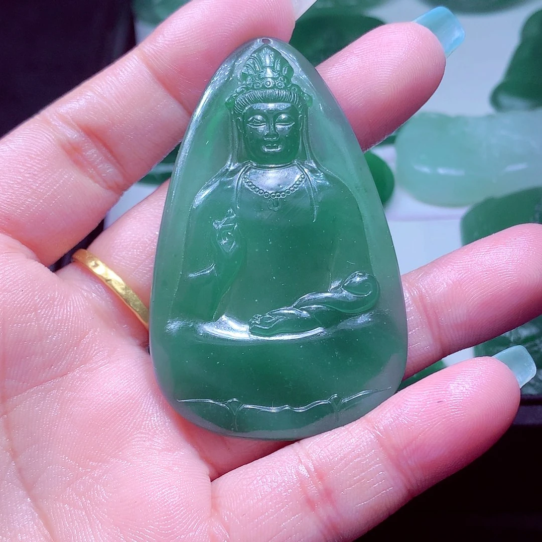 就***！定制翡翠未镶嵌天然缅甸翡翠A货毛货挂件