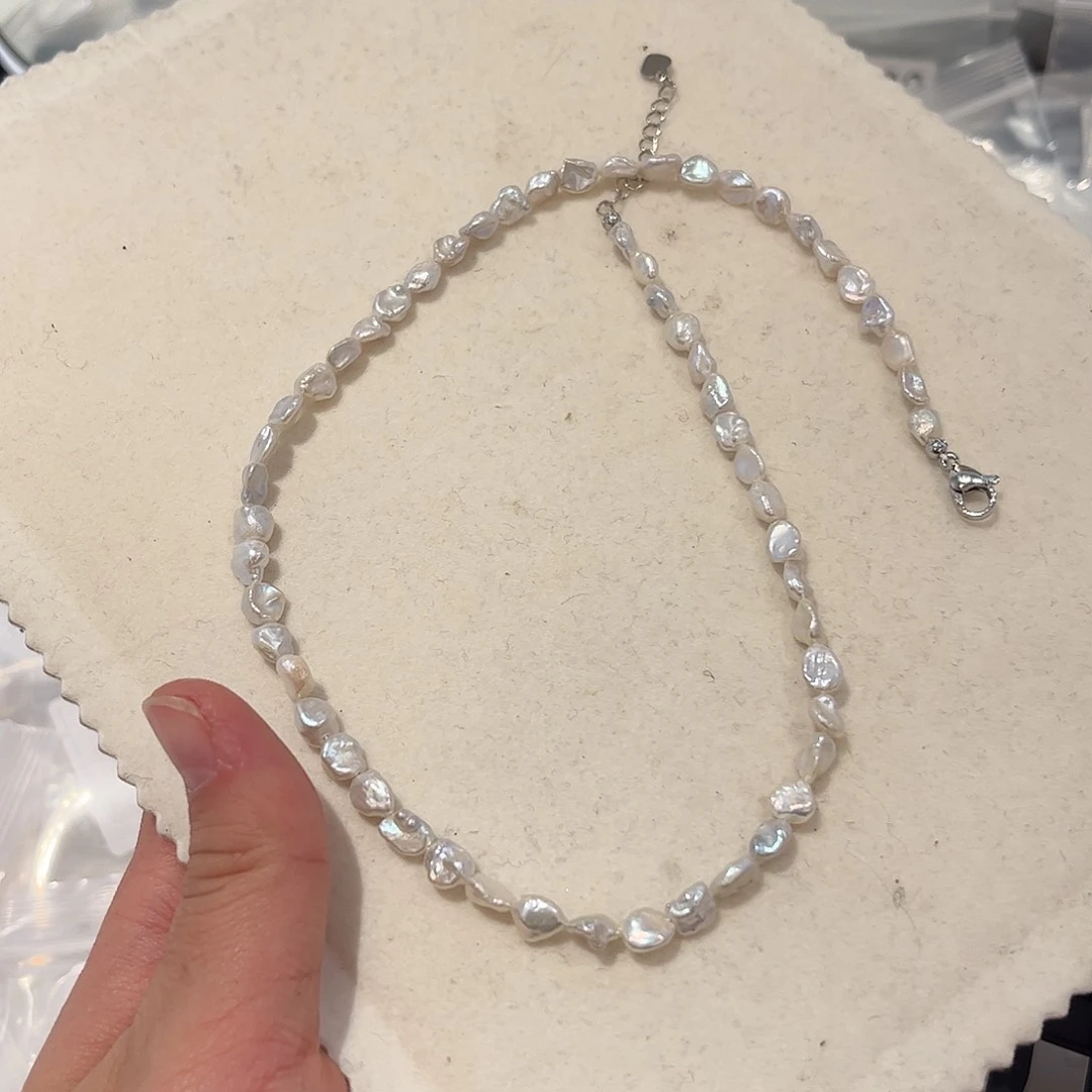 淡水珍珠颈饰合金