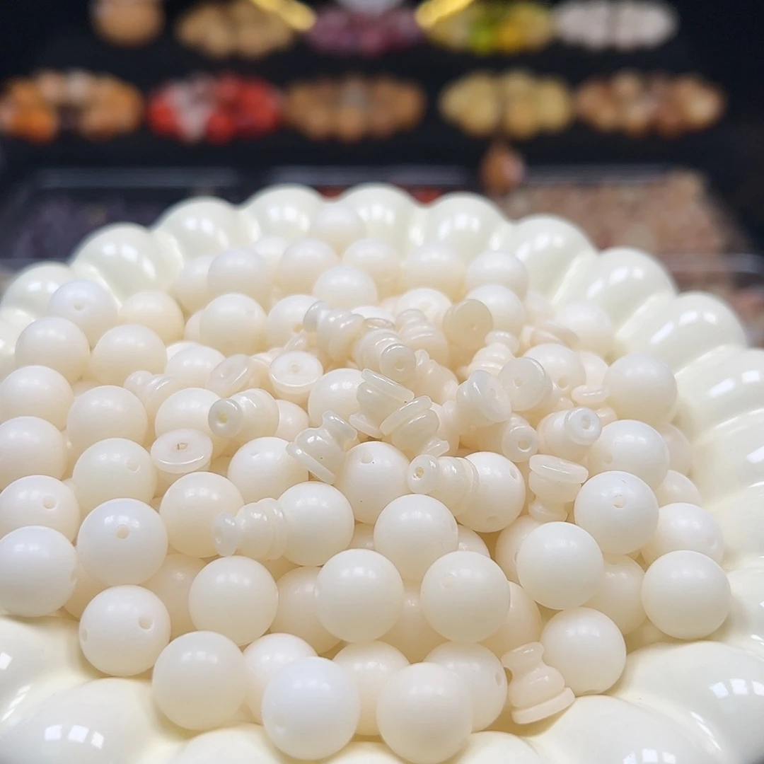 菩提根/象牙果手串卡12白色三通10套